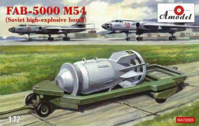 Scale 1/72 Model Kit AMODEL NA72005 FAB-5000 M54 (Soviet high-explosive bomb)