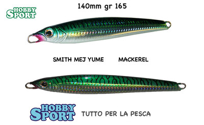 VERTICAL JIG SMITH  165 GR  COL 04 MAKEREL MEJ YUME  14 CM CERNIA DENTICE