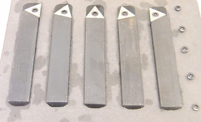 NEW MEDA 5pc 5/8''-Shank TURNING TOOL SET (TAR, TAL, TBR,TBL, & TE) 6190100 