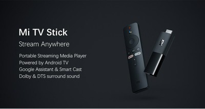 Xiaomi Mi TV Stick Android TV 9.0 Quad Core 1080P HD Chromecast 1GB RAM 8GB ROM