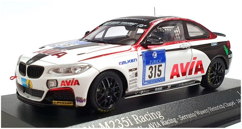 Minichamps 1/43 Scale 437 142415 - Bmw M235i - #315 24h Nurburgring 2014