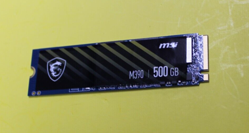 内蔵型SSD MSI M390 NVMe M.2 SSD 1TB PCIe Gen3x4 M390 NVMe M.2