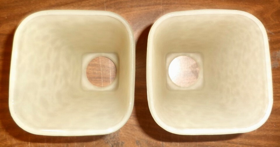 SET 5 VINTAGE LAMP-SHADES FROSTED GLASS MID-CENTURY MODERN STYLE CEILING LIGHTS