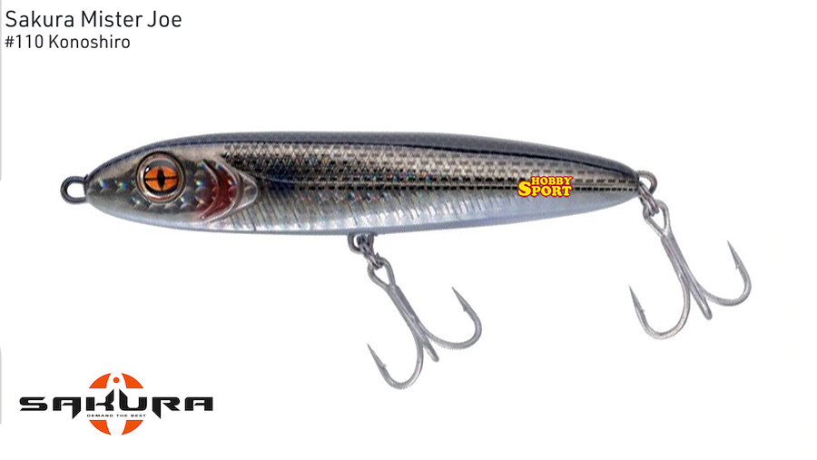 SAKURA MISTER JOE 120S COL 110 KONOSHIRO 35 GR SINKING x SERRA BARRACUDA SPIGOLA