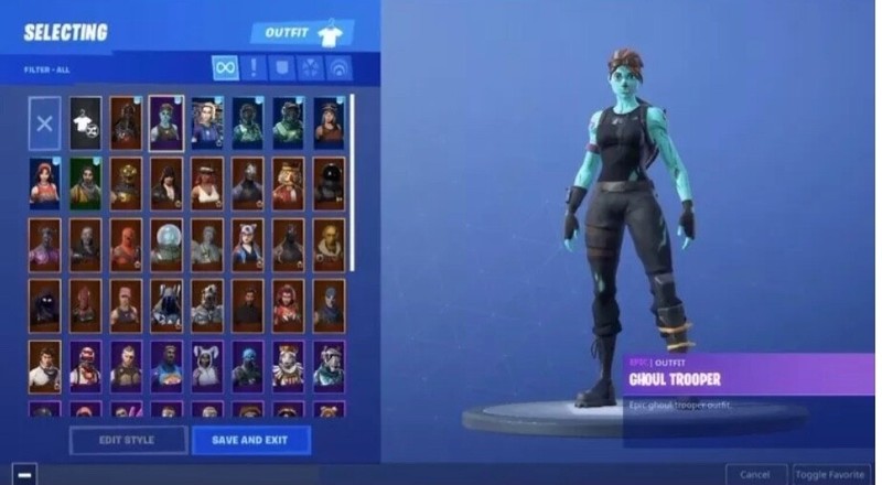 fortnite account black knight ghoul trooper renegade raider read description - fortnite account kaufen ps4 ghoul trooper