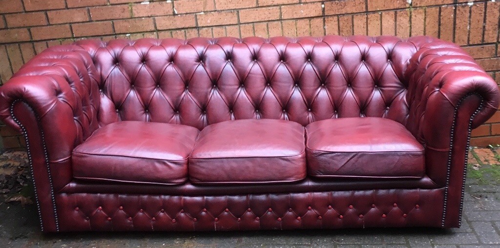 oxblood leather sofa dye