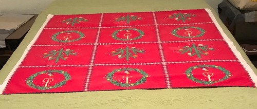 Homemade Vintage Christmas Tablecloth
