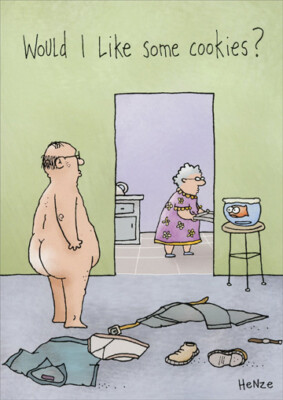 Like Some Cookies Funny Anniversary Card - Greeting Card by Oatmeal Studios