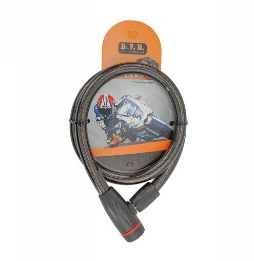 Catena Antifurto Lucchetto Bici Bicicletta Scooter Moto Spirale 17x1000mm dfh