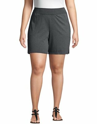 Just My Size Pull-On Women's Shorts Cotton Jersey Plus 7'' Inseam Size 1X-5X