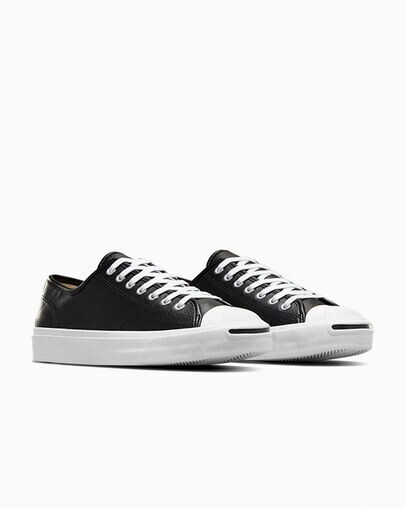 Converse Jack Purcell Leather Ox Black White Style: 164224C
