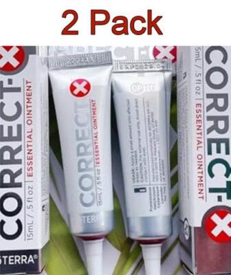  doTERRA Correct-X  Essential Ointment 15 mL .5oz Lot 2 packs exp 04/2025 new