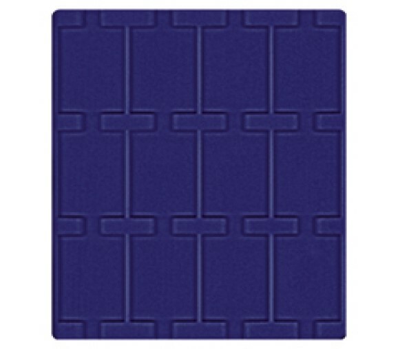Lindner 2170me Velours Inserts Tableaux Marine Bleu 12x Cases 50x75 Mm