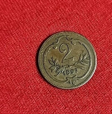  Vantag  Coin ISSUED 1897 From  Austrian2 Heller   Free Shipping M