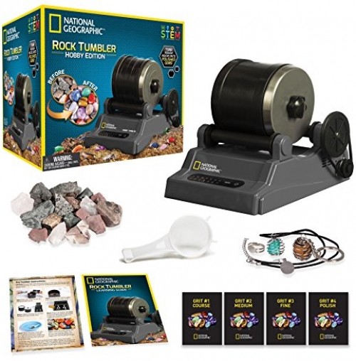 Rock Tumbler Stone Polisher Tumbling Kit Rotary Polishing National Geographic Ebay