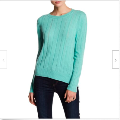 Inhabit Women's Asymmetrical Ribbed Cashmere Sweater Medium in