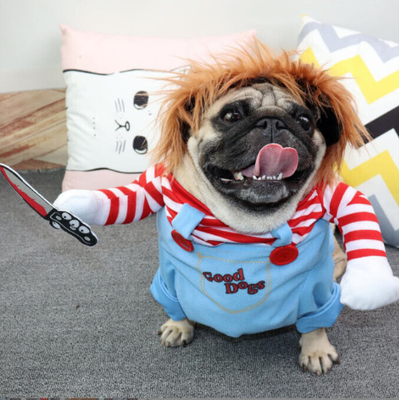 Disfraz Chucky De Halloween Para Mascotas Perro Gato Ropa