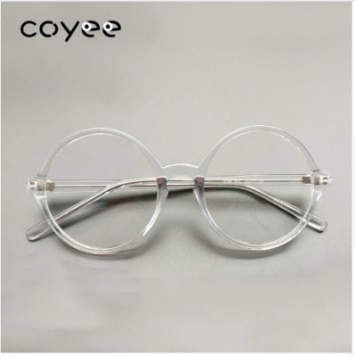 Clear glasses top frames round