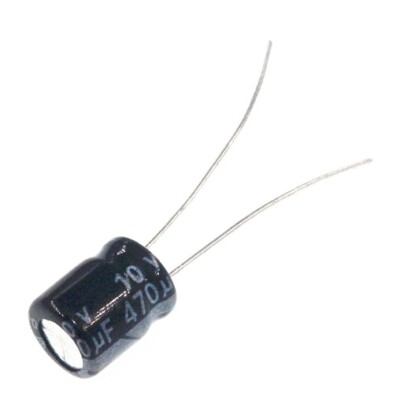 10pcs 470uF 10V 470MFD 10Volts 6*7mm Aluminum Electrolytic Capacitors
