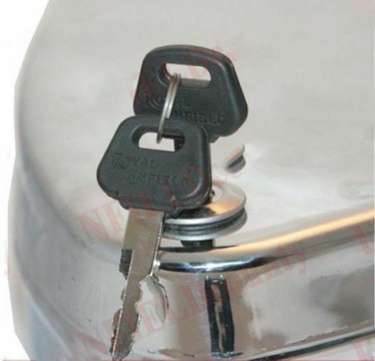 Fits Royal Enfield Early Model Tool Box Set + Lock Chrome Plated Flat Lid 
