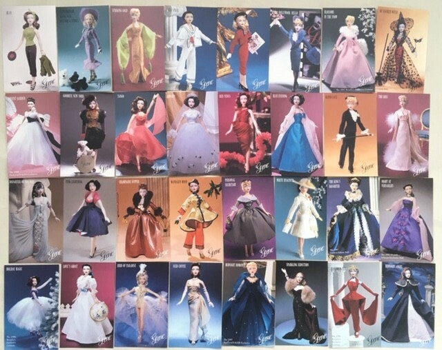 Gene Doll Collector Cards, 1998 Edition, 58 Cards, 4 x 6 inches with Case