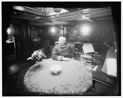 Photo:[U.S.S. Raleigh, Capt. Coghlan in his cabin