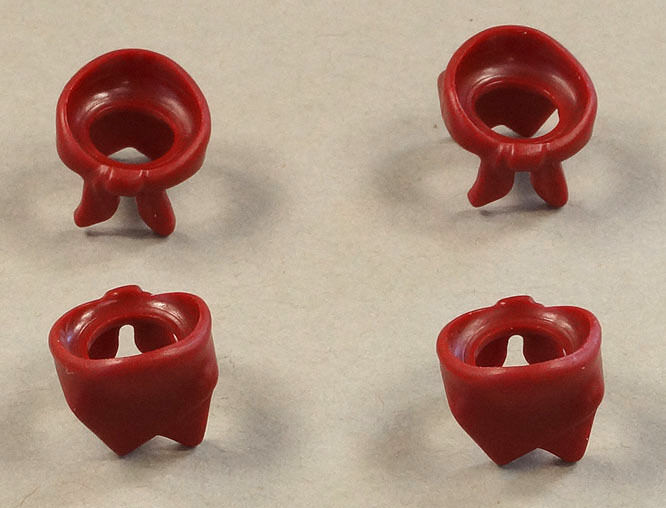 Lego - 4 HalstÃ¼Cher Dunkelrot / Halstuch / 4 Dark Red Bandana / 30133 Neuware