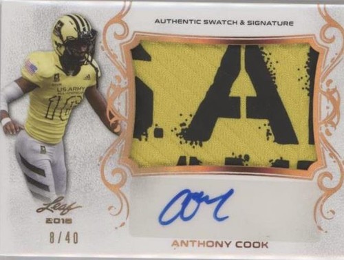 2018 Leaf Metal U.S. Army All-American Bowl Anthony Cook #PA-AC1