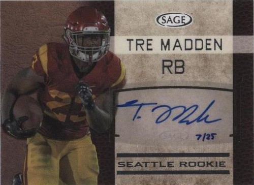 2016 SAGE Autographed Tre Madden #SA32