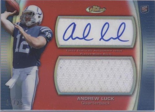 2012 Topps Finest Andrew Luck #AJR-AL