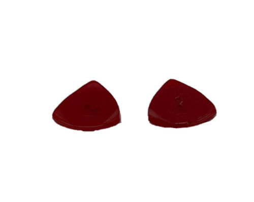 Lot 2 Red Triangle Pressed Bakelite Buttons