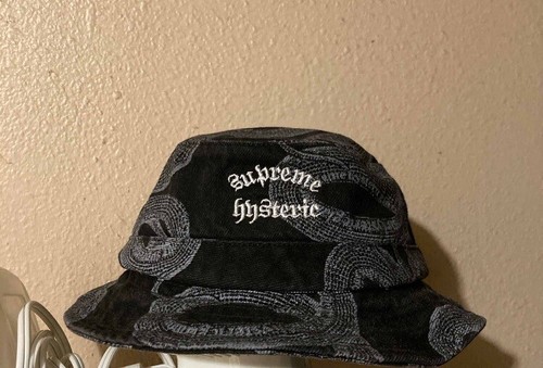 Supreme x Hysteric Glamour Snake Denim Crusher Black Medium Supreme x Hysteric Glamour Snake Denim Crusher Black Medium