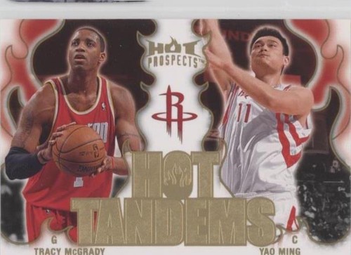 2008-09 Fleer Hot Prospects - Yao Ming/Tracy McGrady #HT-7
