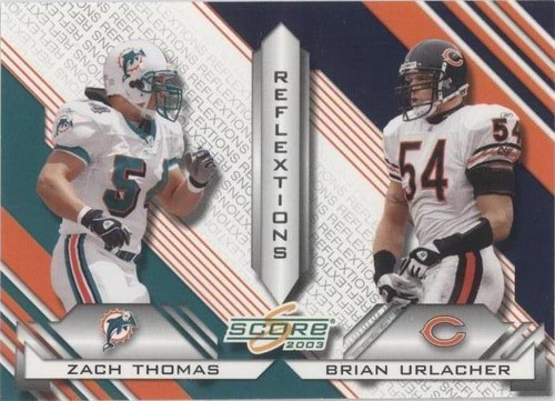 2003 Score Brian Urlacher Zach Thomas #R-7