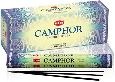 Camphor - Box of Six 20 Stick Tubes - Hem Incense