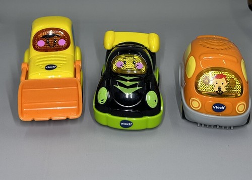 VTech Go!Go! Smart Wheels Car Lot 3 Bulldozer Van Race Car | eBay