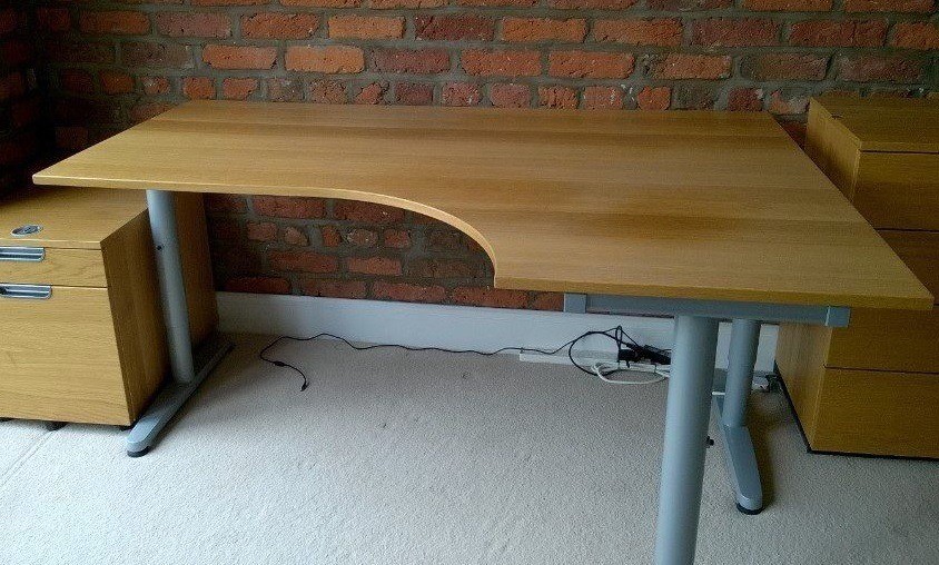 Ikea Galant Corner Desk Height Adjustable In Wandsworth