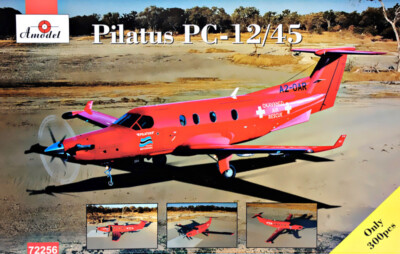 AMODEL 72256 Pilatus PS-12/45 (Okavango Air Rescue) Scale 1/72 - Plastic model