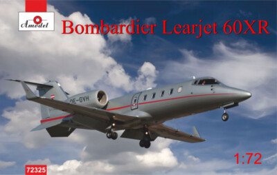 AMODEL 72325 Bombardier Learjet 60XR Airplane Scale 1/72 - Plastic model kit