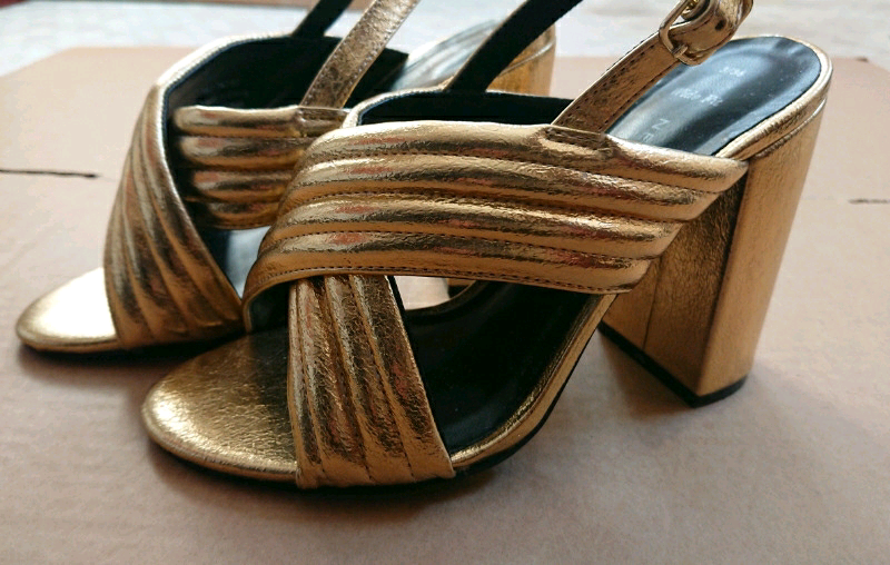 Ladies New Look Gold Sandals in Batley, West Yorkshire Gumtree