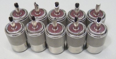 NEW 10 Pack PL-259 solder connector plugs for RG8 LMR400 antenna coax cable. Buy it now for 12.99