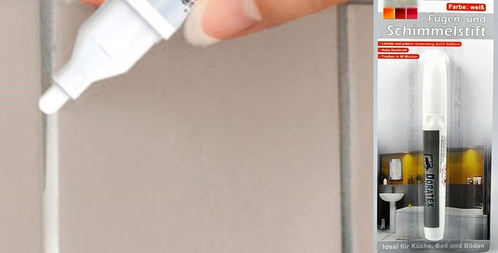 9,98€/10ml Fugenstift Weiß Schimmelstift Fugenweißstift Fliesenfugenstift 
