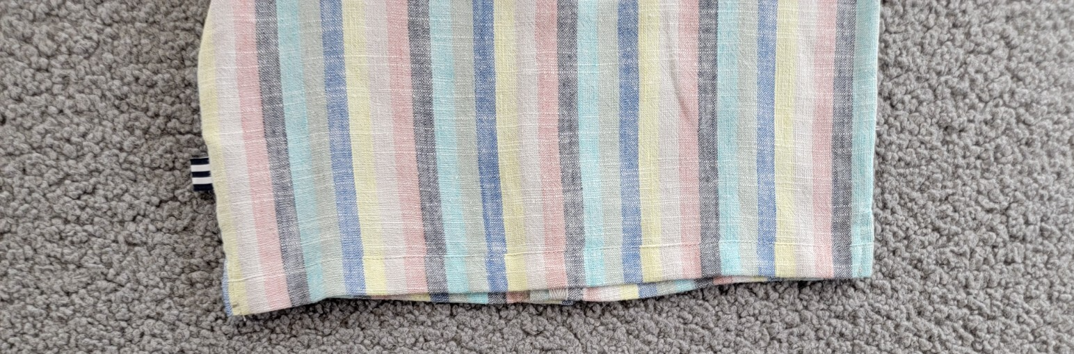 Splendid Santa Monica Button Shirt & Shorts Set Boys 5 Multi Stripe Linen Blend - Picture 12 of 24