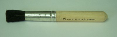 2 NATURAL BRISTLE Duro Art STIPPLE BRUSHES size #12 for Stencils, Paint & Ink
