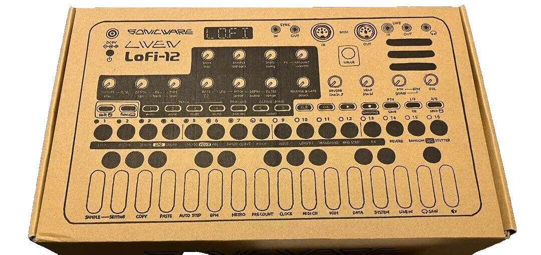 SONICWARE LIVEN Lofi-12 Sampler and Groove Box 4-Track SONICWARE LIVEN Lofi-12 Sampler and Groove Box 4-Track