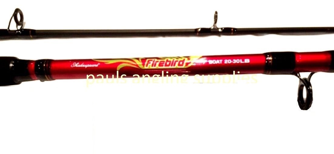 Shakespeare Firebird Boat Fishing Rod 2030 Lb Class 2 piece eBay