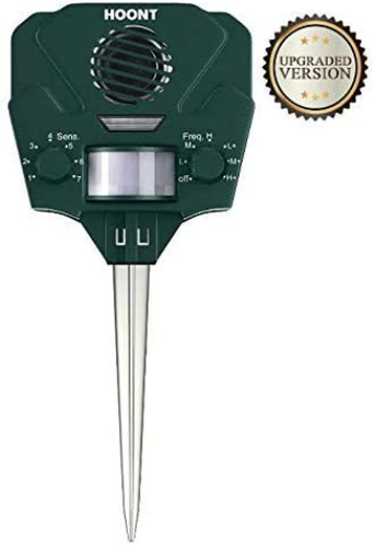 Hoont Advanced Solar Powered Ultrasonic Outdoor Animal and ...