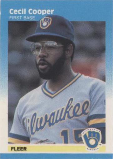 Fleer Classic Miniatures 1987 - Cecil Cooper #22
