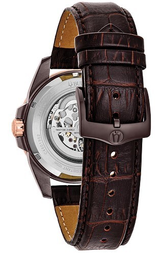 Pre-owned Bulova Classic Sutton Mechanical Automatic Men's Leather Watch 43 Mm 98a165