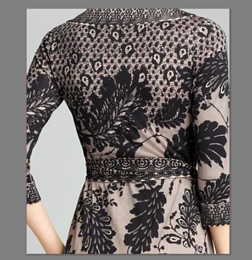 Pre-owned Diane Von Furstenberg $500 Dvf Inari Silk-jersey Wrap Dress Lace Flutter Print 8 10 12 Gorgeous In Multicolor